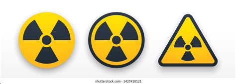 Radiation Icon Symbol Sign Label Emblem Stock Vector (Royalty Free ...