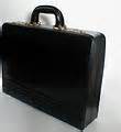 Briefcase | Free Stock Photo | Black leather briefcase on a white background | # 1751