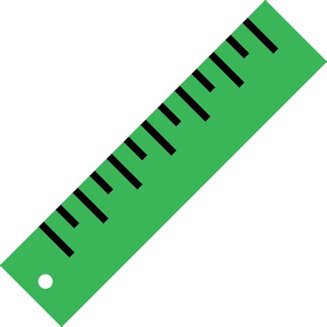 Ruler, vector. Green ruler with black scale, illustration. 14556274 Vector Art at Vecteezy