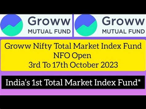 Groww Nifty Total Market Index Fund Review #nforeview #viral #nfo #mutualfunds #sip - YouTube