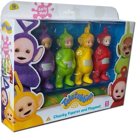 Teletubbies Chunky Figures & Playmat Teletubby Action Figure Set of 4 ...