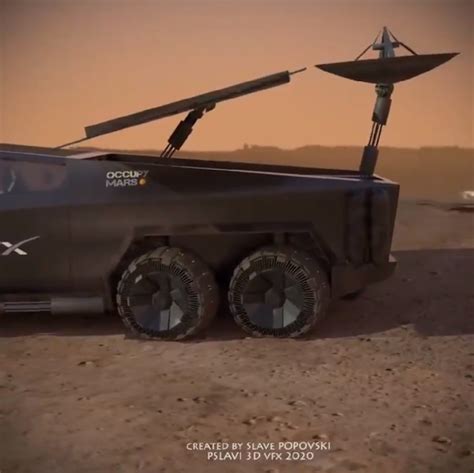 Tesla Cybertruck Follows Roadster to Mars as a Settler's Daily Driver ...