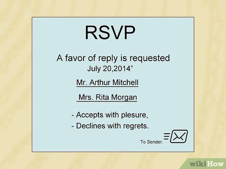 How to RSVP: 8 Steps (with Pictures) - wikiHow