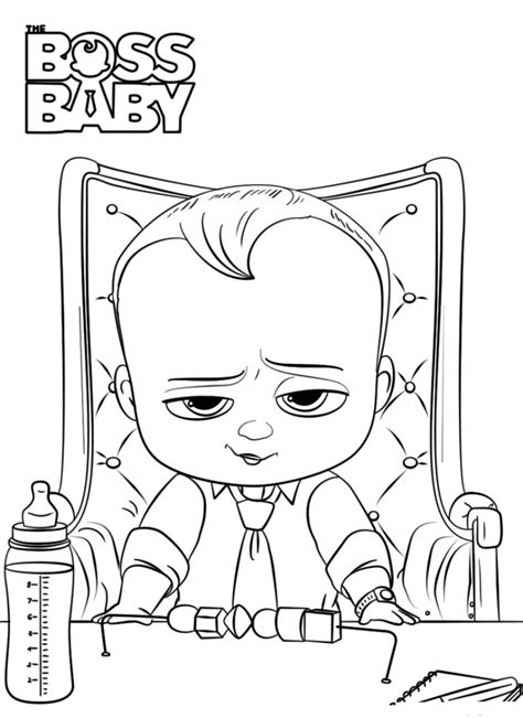 15 Free Printable The Boss Baby Coloring Pages