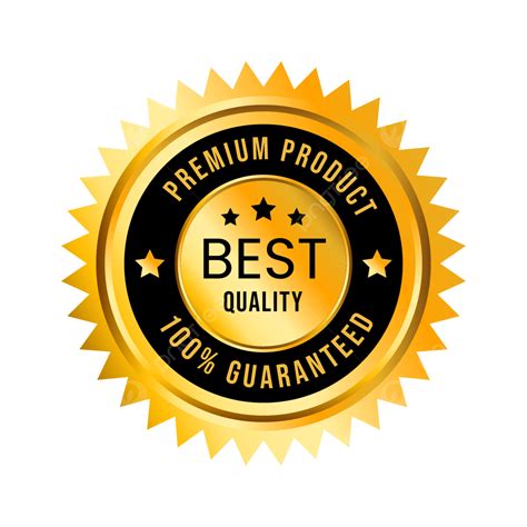 Realistic Best Quality Badge With Round Shape Gold Color, Badge, Gold Badge, Label PNG and ...