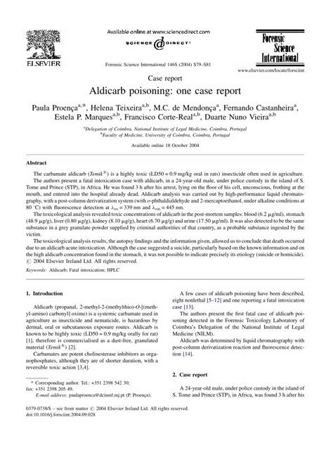 (PDF) Aldicarb poisoning: one case report - DOKUMEN.TIPS