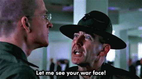 War Face Full Metal Jacket GIF - War Face Full Metal Jacket R Lee Ermey ...