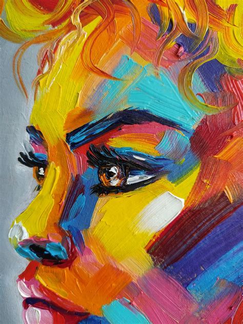 Depth in the eyes - portrait, oil painting, oil painting people, woman ...