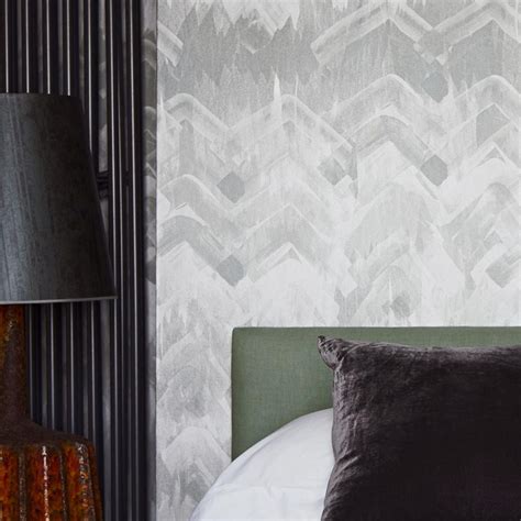 17 Patterns Brushed Herringbone Wallpaper, in an array of subtle shades.