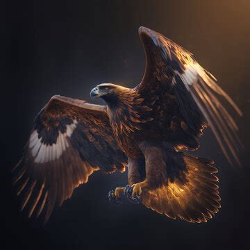 Golden Eagle Flying