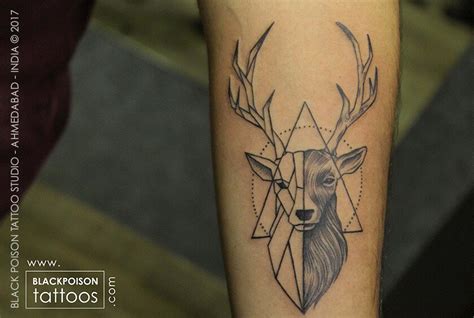 Stag Tattoo Best Tattoo Artist in India Black Poison Tattoo Studio