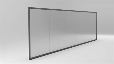 3D model Glass wall VR / AR / low-poly | CGTrader