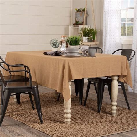 Burlap Natural Rectangle Tablecloth | Retro Barn Country Linens