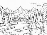 Wilderness Coloring Page For Kids  Free Printable sketch template