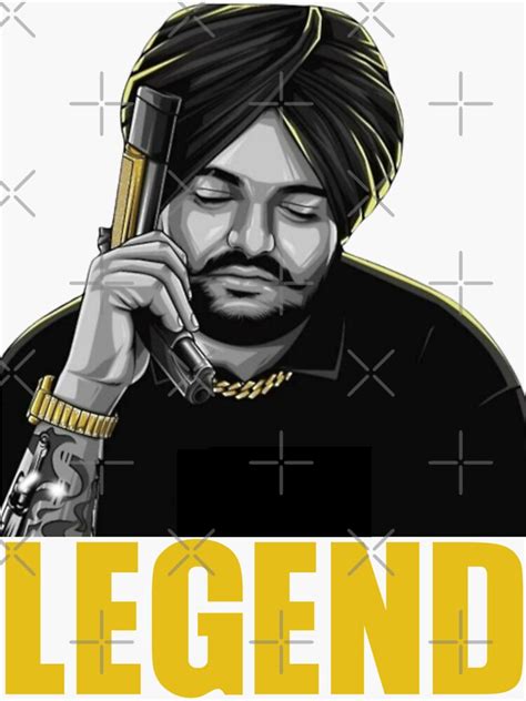 "Legend Sidhu Moose wala " Sticker for Sale by vpaints | Redbubble