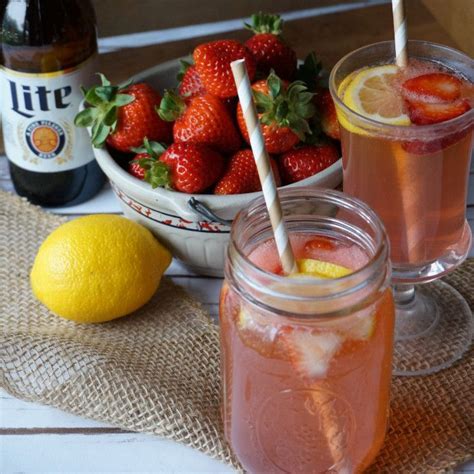 Strawberry Lemonade Shandy |Accidental Happy Baker