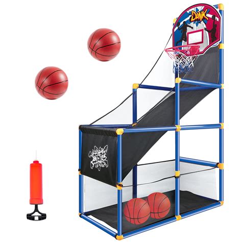 JOYIN Kids Arcade Basketball Game Set with 4 Balls and Hoop for Kids Indoor Outdoor Sport Play ...