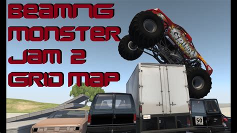 BeamNG.Drive Monster Jam 2; Grid Map - YouTube