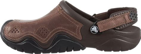 Crocs Mens Swiftwater Leather Clog Mules & Clogs