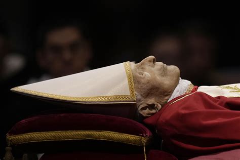 Pope Emeritus Benedict XVI's body lies in state at Vatican