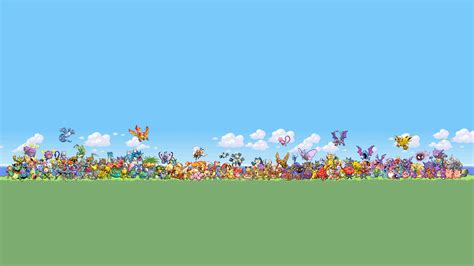 Original 151 Pokemon in one picture. Can you spot your favorite! (OC) : r/wallpapers