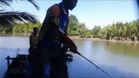 Mancing Di Muara Sungai Dapat Ikan Belut Laut Panjang - YouTube