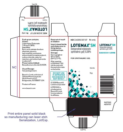 LOTEMAX SM- loteprednol etabonate gel