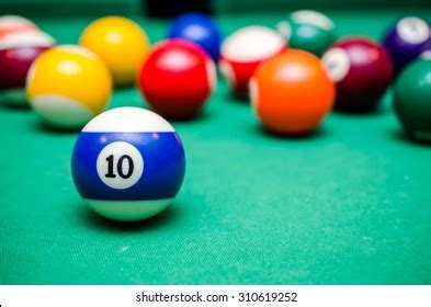 10 Ball Pool Billiards On Billiard Stock Photo 310619252 | Shutterstock