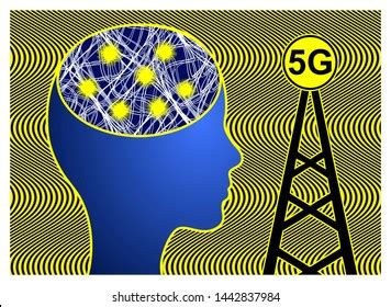 5g Cell Towers Dangerous Health Ultra Stock Illustration 1442837984 ...