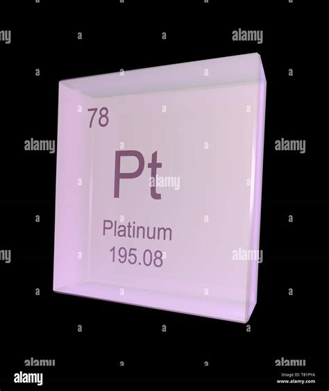 Platinum, Chemical Element Symbol, Illustration Stock Photo - Alamy