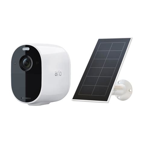 Shop Arlo Arlo Essential Single Cam, White + Arlo Solar Panel Charger - Essential, White Bundle ...