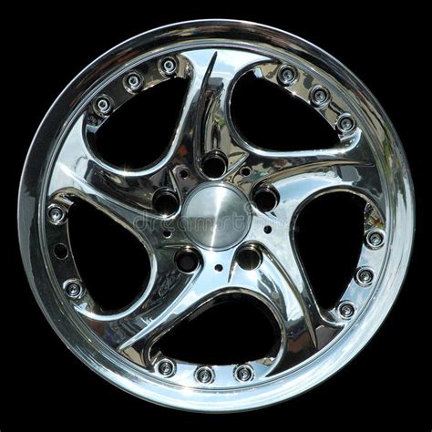 Titanium crhome car rim texture isolated. Aluminium metal wheel rim ...