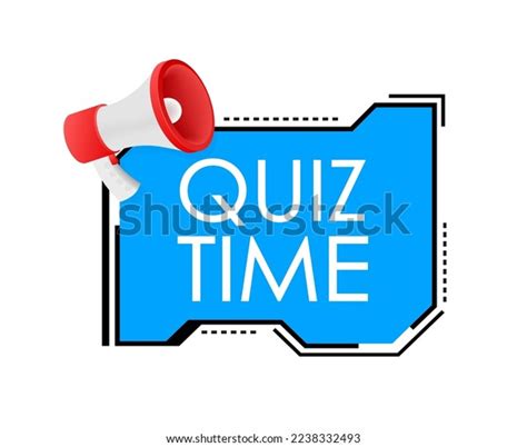 Quiz Time Logo Clock Concept Questionnaire Stock Vector (Royalty Free ...