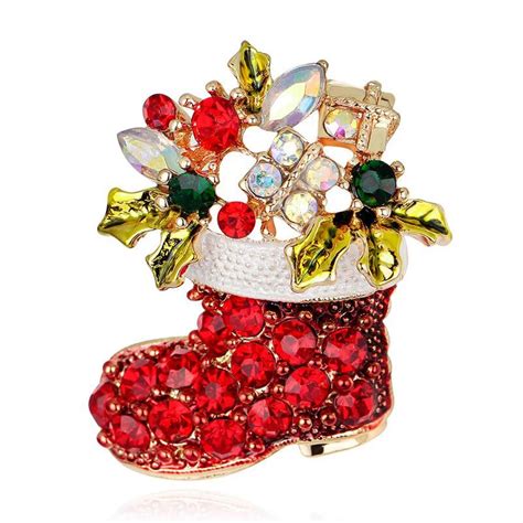 Vintage brooch pins female pins and brooches christmas brooch for scarf sock brooches gift for ...