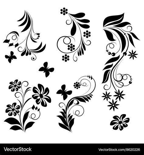 Ornamental design elements Royalty Free Vector Image