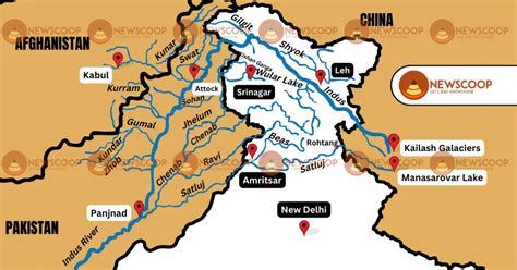 Five Rivers of Punjab: Map of India & Names » Newscoop IAS