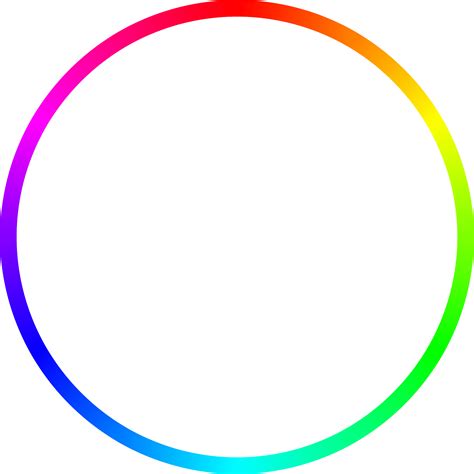 Rainbow Circle Outline transparent PNG - StickPNG