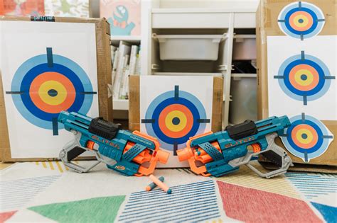 Nerf Target Practice + Free Target Printable - Friday We're In Love