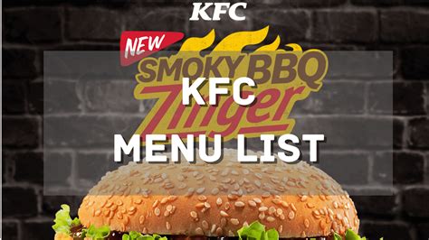 Kfc Menu 2022 Go Cup