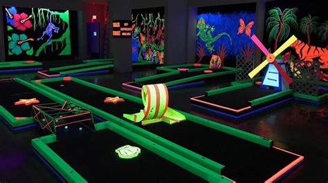 Indoor glow-in-the-dark mini-golf course opens in Lake Grove - Newsday