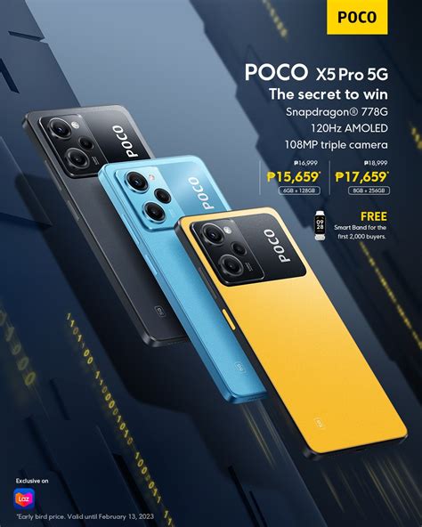 POCO X5 Pro 5G, X5 5G price and availability in the Philippines