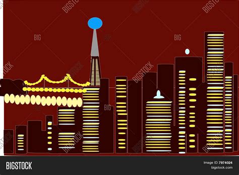 San Francisco Skyline Vector & Photo (Free Trial) | Bigstock