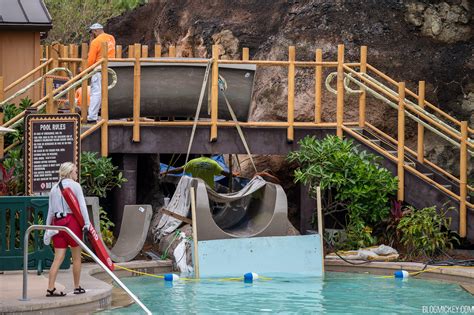 Lava Pool Slide Replacement Underway at Disney's Polynesian Village Resort