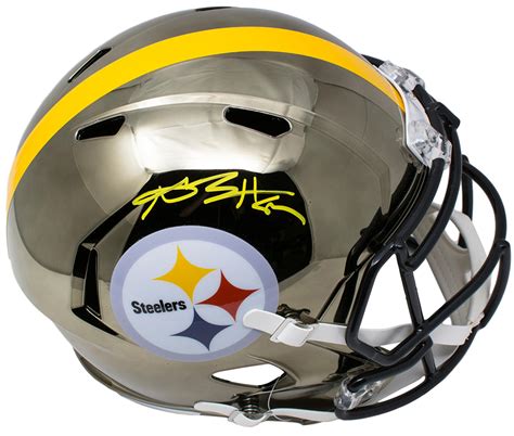 Antonio Brown Painted Helmet : Antonio Brown Signed Pittsburgh Steelers Full-Size Chrome ...