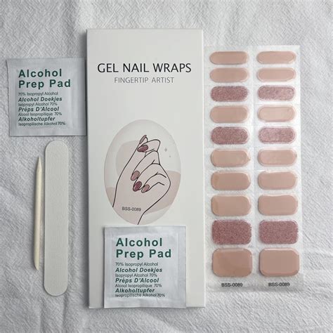 Amazon.com: Maigitur Semi Cured Gel Nail Strips, 20pcs Real Nail Polish ...