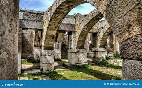 Ruins of Agora, Archaeological Site in Izmir, Turkey Editorial Stock Photo - Image of agora ...