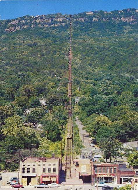 transpress nz: Lookout Mountain, Tennessee, funicular, 1950s