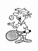Tennis coloring pages sketch template