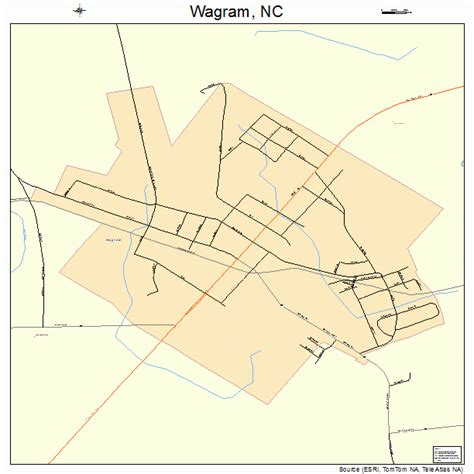 Wagram North Carolina Street Map 3770480