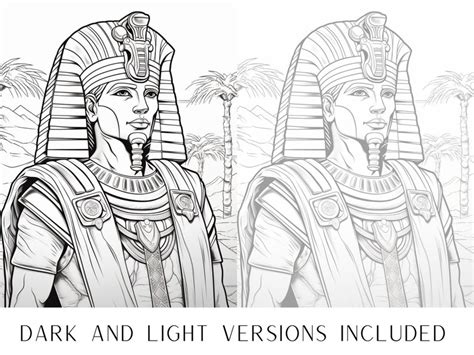 50 Ancient Egypt Coloring Pages Adult and Kids Coloring Book, History Coloring Sheets, Instant ...